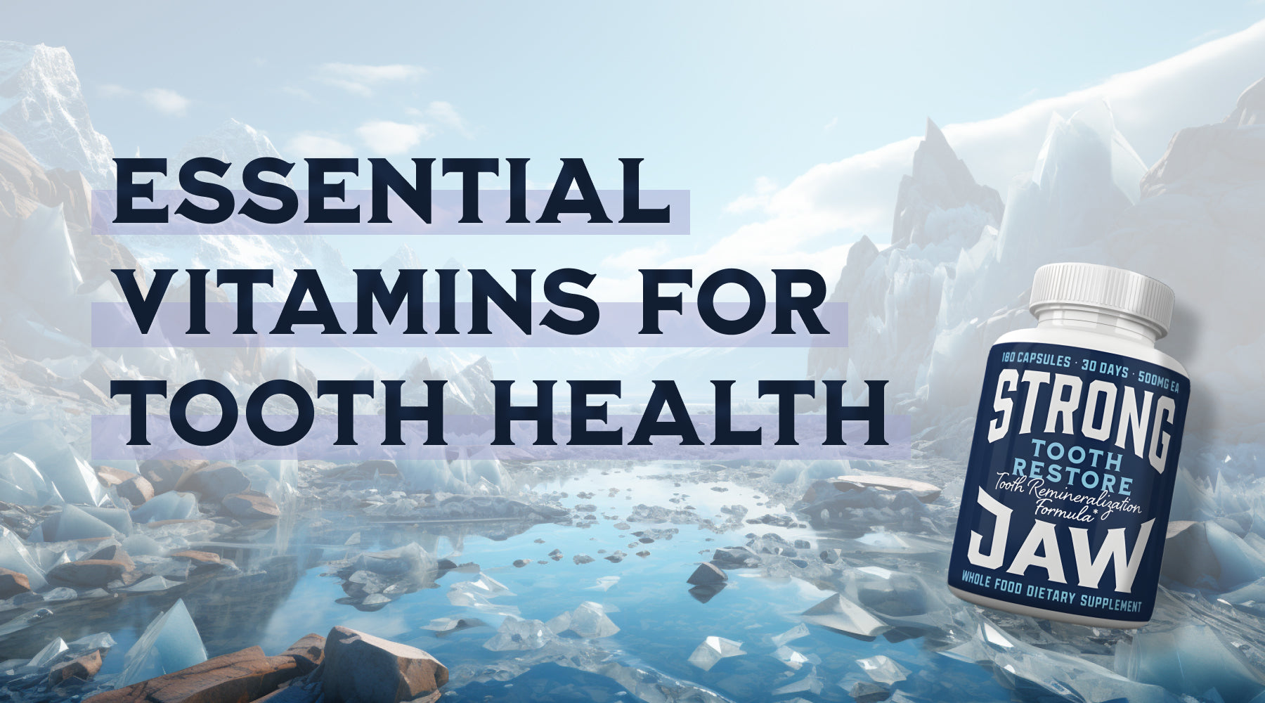 Translucent Teeth Supplement Essential Vitamins for Tooth Health: Strengthen Your Dental Health Now ...